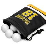 Aliennana Golf Valuables Pouch Leather Tee Pouch With Drawstring Closure Balls Tees Handbag Portable Golf Ball Accessories For M