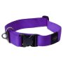 Rogz Utility Extra Extra Large 40mm Landing Strip Dog Collar - Purple Reflective