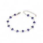 Stylish & Colourful Heart-shaped Glass Bracelet