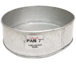 Galvanized Baking Pan 7& Round