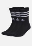 Adidas Performance 3-STRIPES Cushioned Crew Socks 3 Pack - Black