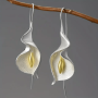 Boho Style Dangle Earrings Irregular Flower Design Golden Or Silvery Pick A Color U Prefer Match Daily Outfits Party Decor