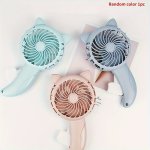 Portable MINI Handheld Fan - Manual Press Cartoon Design For Home & Office Cooling Portable Fan Portable MINI Fan