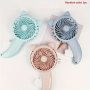 Portable Mini Handheld Fan - Manual Press Cartoon Design For Home & Office Cooling Portable Fan Portable Mini Fan