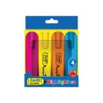 Bantex Highlighters 4PIECE Assorted