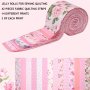 42PCS Rose Floral Cotton Jelly Rolls - Pre-cut Quilting Fabric Strips For Sewing & Diy Crafts Hand Wash Only