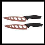 Verimark Shogun Copper Cut Knife Non-stick Precision Two-pack