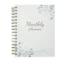 A5 2025/4 Spiral Bound Monthly Planner Ink Proof Hardcover Journal