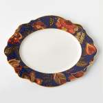 - Blue Fern Oval Platter