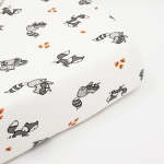 Woodland Animals Cot Fitted Sheet - Standard 60-120CM