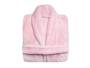 Vintage Pink Unisex Fleece Bathrobe Medium