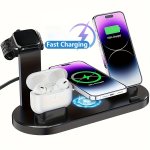 15W Fast Charging Station Foldable Wireless Charger Stand Suitable For Samsung For IPHONE15 15 14 13 12 11 PRO MAX MINI PLUS X X