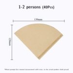 Coffee Accessories Filter V-shape 60 Rack Disposable 1-2 40PCS Natural