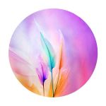 Mystic Feathers Round Tablecloth