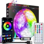 Hbowmdjia LED Lights For Bedroom 91.44CM-30.48METER Smart App Control Music Sync Color Changing Strip Lights With Remote And Tim