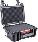 Tork Craft Hard Case 225X185X115MM Od With Foam Black Water & Dust Proof 19208 PLC1510
