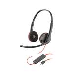 HP Poly Blackwire C3220 Binaural Usb-c Wired Headset With Travel Case 80S07AA