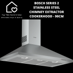 Bosch Series 2 - Stainless Steel Chimney Extractor Cookerhood - 90CM
