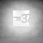 House Number D08 - 500 X 500 Matt White Cool White