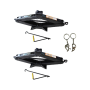 2 Pieces 2 Ton Scissor Car Jack