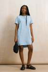 Relaxed Fit T-Shirt MINI Dress - XL Blue