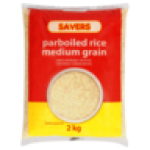 Parboiled Medium Grain White Rice Bag 2KG