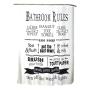 Shower Curtain Pattern With Bathroom Rules White And Black L180X200