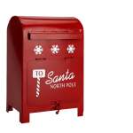 Mailbox Red 15X11.5X23CM - Santa