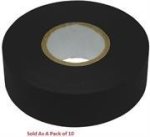 Ellies Pvc Insulation Tape 10M Blk 10PK