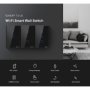 T3US Us Plug WIFIRF433 Touch Panel Switch - Black 1 Gang