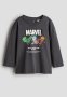 Long-sleeved T-Shirt - Dark Grey Marvel Comics