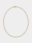 Goldair Gold Plated Sterling Silver Cubic Zirconia Tennis Necklace