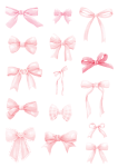 Bows Bows Bows - Wall Art Print - A1