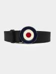 Target Buckle Belt Leather - Black - 44 Black