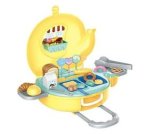 32PC Kids Pretend Bakery Playset In Elephant Case Trolley - Yellow