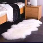 Smte Fluffy Rug Carpet White With Keychain