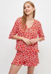 Pattern Woven Pajamas Set- Multi