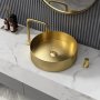Avery Round Stainless Steel Wash Basin-gold