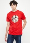 Ben Sherman Fractured Gingh Target Tee Shirt - Red