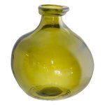 MINI Bubble Recycled Glass Vase Olive