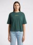 Gold Trim Centre Logo Bottle Green T-Shirt - XL / Green