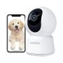 Laxihub P2T 2K Ptz Camera Indoor Full HD 1080P Ai Motion & Sound Detection Customizable Zone Alexa & Google Assistant Compatible