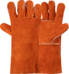 Pioneer Tough Orange Lined Welding Glove A Grade 35CM - Orange