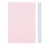 Deli A5 Leather-cover Notebook   Pink    80GSM    96 Sheets