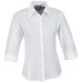 BOSTON Ladies 3/4 Sleeve Shirt - White