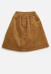 PoP Candy Button Down Cord Skirt-brown