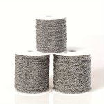 10METERS Stainless Steel Jewelry Chain Necklace Bracelet Extension Chain Diy Necklace Jewelry Accessories
