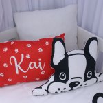 Shaped Pillow French Bulldog Black