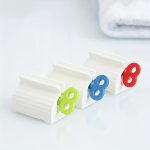 3 Pcs Toothpaste Tube Squeezers Rolling Tube Toothpaste Seat Holder Stand Rotating Multi Purpose Toothpaste Dispenser For Saving