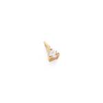 Three Claw MINI Diamond Pendant Charm In Yellow Gold - Lab Grown
